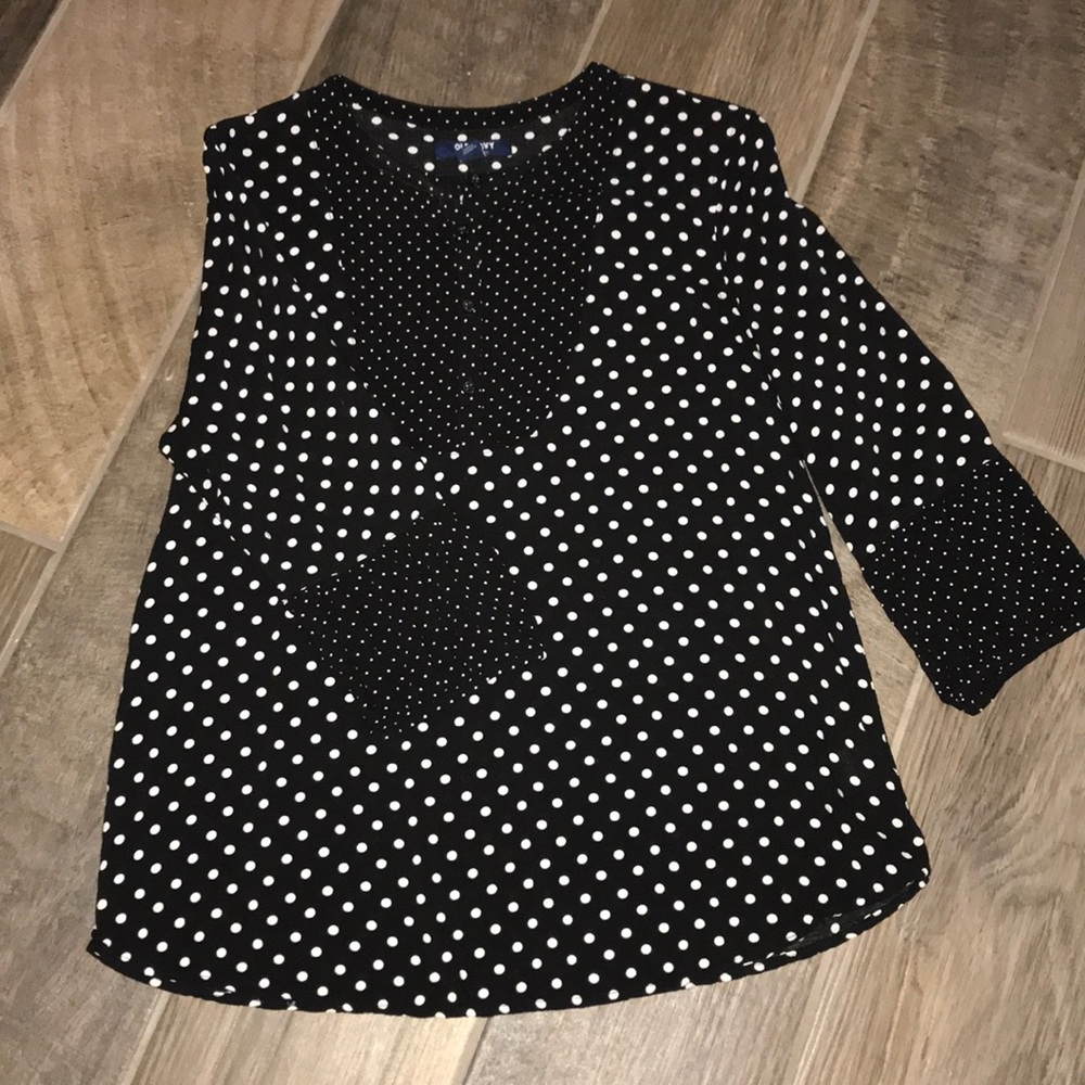B&W Polka Dot Shirt